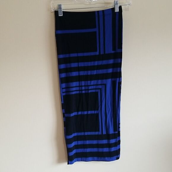 Asos Midi Black Skirt Sz 1 - Picture 5 of 6